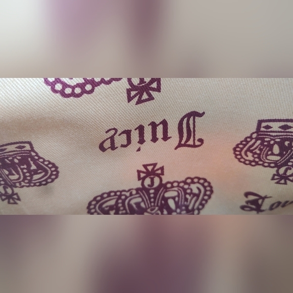 NEW AUTHENTIC JUICY COUTURE "COUTURE IS BLISS" BURGUNDY VELOUR HANDBAG SATCHEL - Picture 15 of 16